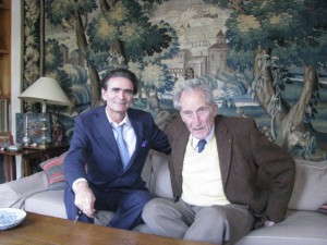 Le Prof. Dr. Meyer avec le Prof. Dr. Gabriel Richet, petit-fils du Prof. Dr. Charles Richet Académie de Médecine, Paris, France